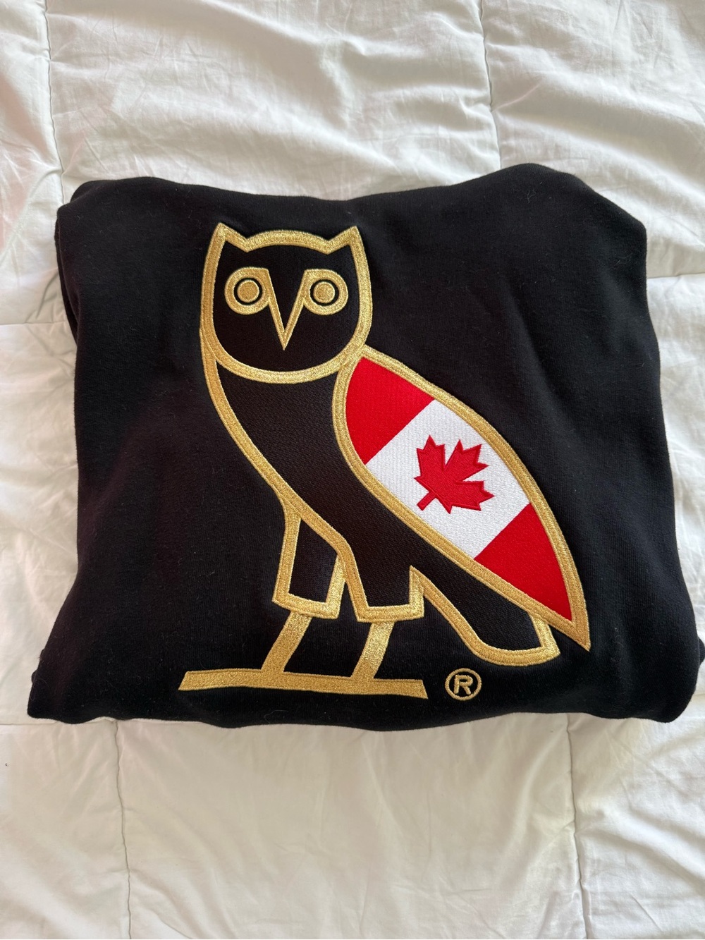 Unisex October’s Very Own Canada Flag Owl Hoodie **rare find**